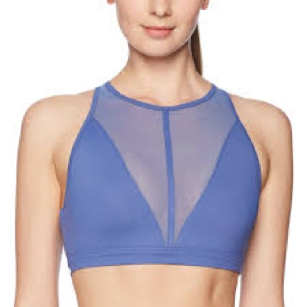 Beautiful Blue Mesh Sexy Alo Yoga sports bra M